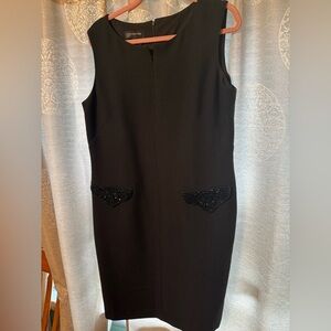 NWOT Jones New York Collection Stretch Black Dress Size 14